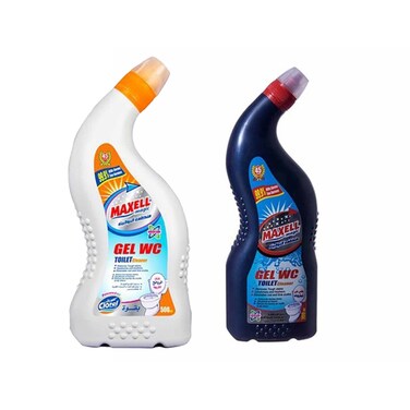 ماكسيل ماجيك منظف تواليت - رائحة المحيط - 700 مللي + ماكسيل ماجيك منظف تواليت - قوة كلوريل - 500 مللي