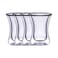 Blackstone Estikana Double Wall Glass Tumbler Set Clear 100ml 4 PCS