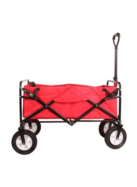 Generic Folding Shopping Cart Trolley Red/Black