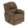 إن هاوس كرسي استرخاء هزاز ودوار منجد بالمخمل - بني فاتح - NZ100
