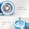 Generic Magic Mop With Bucket 360 Rotating Spin - Blue