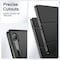 Case For Samsung Galaxy Tab S9 FE 10.9-Inch, Slim Translucent Back Tri-Fold Stand Protective Tablet Cover, Support S Pen Charging, Auto Wake/Sleep (Black)