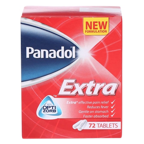 Panadol Extra With Optizorb Pain Relief Tablets 72 count
