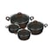 Illa Italy Granite Pot Set - 8 Pieces - Brown