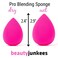 Beauty Junkees Makeup Sponge Blender Pink Egg Foundation Makeup Blender Sponge, Liquid Cream Powder Contour Blending Sponges
