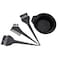 4Pcs Set Black Hair Dyeing Accessories Kit Hair Coloring Dye Comb Stirring Brush Plastic Color Mixing Bowl DIY Hair Styling Tool