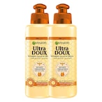 Buy Garnier Ultra Doux Honey Treasures Repairing Leave-In Cream 200ml Pack of 2 in UAE