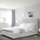 In House Las Palmas Velvet Bed Frame - Single - 200x90 cm - White