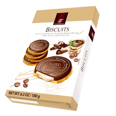 Tago Biscuit With Tiramisu And Milk Chocolate 180GR