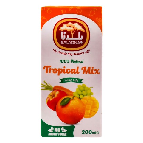 Baladna Long Life Tropical Mix Fruit Juice 200mlx6&#39;s