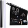 Generic 2Pcs Xl Chalkboard Contact Paper (Black And White) 45cmw X 200cml Extra Large Chalk Board Paper Roll Peel &amp; Stick, Free Chalk Pen