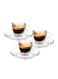 Caffe Espresso Cup &amp; Saucer Set 70 Milliliter Set Of 6
