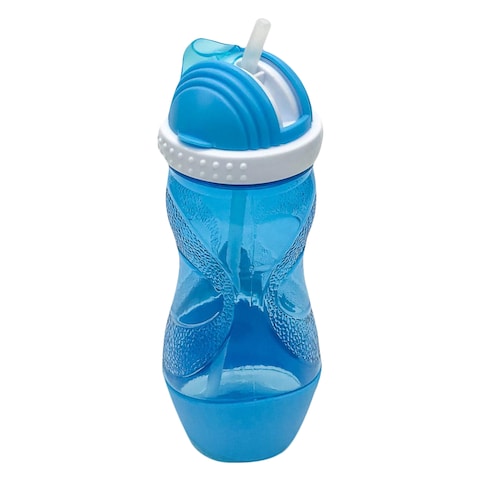 Qlux Kido Water Bottle With Straw Blue