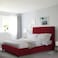 In House Las Palmas Velvet Bed Frame - Queen - 200x160 cm - Burgundy