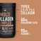 Sports Research Multi Collagen Protein Powder (Type I, Ii, Iii, V, X) With Hyaluronic Acid + Vitamin C, 5 Types Of Food Based Collagen, Great In Coffee &amp; Protein Drinks, Non-Gmo Verified, 30 Servings