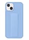 Zolo Finger Grip Holder and standing cover with Car Magnetic Multi-function Shockproof Protective Case Cover For iphone 14 Light Blue