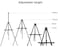 Generic Jiali Officeproducts Display Stand Easel Telescopic Tripod Sketching Rack Organizer Tools Artist Painting Accessories Portable Telescopic Metal Easel Tripod