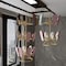 Shoe Drying Rack Dry Shoe Rack Organizer Hanger Outdoor Balcony Hanging Shoe Rack Rotating Iron Slipper Rack Floor-to-ceiling Multi-layer Sandal Shelf Drying Shoe Artifact (A-3Layer)