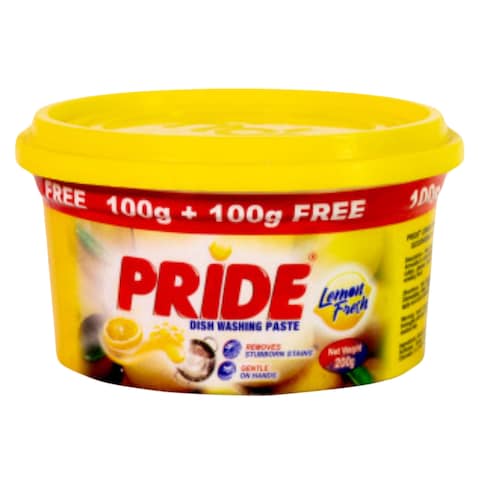 Pride Dish Washing Paste Lemon 200G
