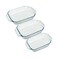 Pyrex Optimum Rectangular Roaster 3 Count