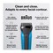 Braun Series 3 Wet and Dry Electric Shaver for Men - Blue - 310S