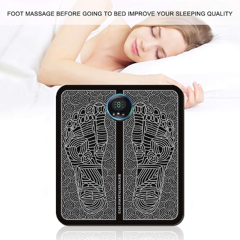 Generic Goolrc EMS Foot Massager Mat Electric Leg Foot Muscle Stimulator Massager Pressure Relief Pain Relief Foot Relaxing Blood Circulation Foot Massager Pad