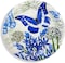 Party Time 6-Pieces, Blue Butterfly Design 9inch Disposable Paper Plates For Butterfly Party Theme, Tableware Set for Wedding, Baby Shower and Birthday Party Supplies