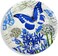 Party Time 6-Pieces, Blue Butterfly Design 9inch Disposable Paper Plates For Butterfly Party Theme, Tableware Set for Wedding, Baby Shower and Birthday Party Supplies