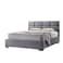 In House Lombardia Velvet Bed Frame - Single - 200x120 cm - Gray