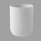 Plastic Trash Can for Bed & Bath (White)