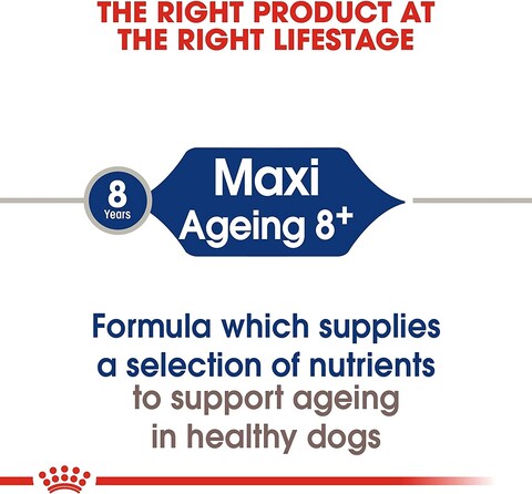 Royal Canin Shn Maxi Ageing 8+ 15Kg Size Health Nutrition Dog Food, Multicolor, Maxi Ageing 8+ Dog Dry Food