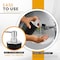 AC&amp;L Bathroom Accessories Set, 5 Pcs Plastic Bathroom Counter Vanity Set, Liquid Soap Dispenser, Toothbrush Holder, Soap Dish, Q tips Tumbler, Vanity Tray, Modern Bathroom Decor Organizer (black)