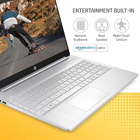 HP 15s, 12th Gen Intel Core i5, 8GB RAM, 512GB SSD, 15.6&quot; FHD, Micro-Edge, Anti-Glare Display, Win 11, Intel Iris Xe Graphics, Dual Speakers, Fast Charge, MSO 2021, 15s-fy5001TU-International Version