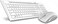 Rapoo 8210M Wireless Keyboard And Mouse Combo , Multi-Mode Connectivity Connect Upto 3 Devices, Bt5.0, Bt 3.0 And 2.4 G, Adjustable Dpi Optical Mouse, White