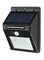 20-LED Solar Sensor Wall Light Black 0.185kg