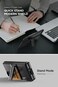 VRS Design Quick Stand Modern designed for Samsung Galaxy Z Fold 4 case cover (2022) with Multi Angle Kickstand and Cover Screen Protector- Matte Black