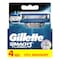GILLETTE MACH 3 TURBO CART 4&#39;S