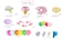 Candy Land Ice Cream Lollipop Donut Theme Birthday Party for Decoration with Happy Birthday Banner Candy Birthday Party Supply Balloon for Kids Children Girls Women (72 pcs)