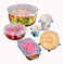 Generic Silicone Stretch Fresh Food Storage Cover Stretch Bowl Lids 6 Pack, Clear