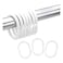 Feelings Polystyrene Shower Curtain Ring White 12 PCS