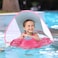 Swimbobo-Baby Swimming Float W/ Sun Protection Canopy-Pink