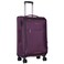 Eminent Expandable Luggage Trolley Bag Soft Suitcase for Unisex Travel Polyester Shell Lightweight with TSA lock Double Spinner Wheels E751SZ Medium Checked 24 Inch Purple