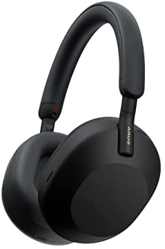 Sony WH 1000XM5 Noise Cancelling Wireless Headphones 30 Hours Battery Life Over Ear Style Optimised For Alexa And The Google Assistant With Built In Mic For Phone Calls, Black, One Size