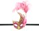 Mask With Feather Pink