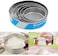 Stainless Steel Flour Round Strainer Set &ndash; 6 Pcs