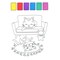 Magic Water Kittens Coloring Book