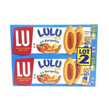 LU La Barcquette Apricot Cookies 120gr Pack of 2
