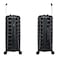 Eminent Hard Case Travel Bag Medium Luggage Trolley TPO Lightweight Suitcase 4 Quiet Double Spinner Wheels with TSA Lock KK30 Black