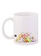 Digimon Printed Mug White/Pink/Yellow 12ounce