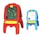 Rbwtoys Kids Learning 2 In 1 Black And Whiteboard, Multi Functionable With Stickable Alphabets RW-16607 50&times;70&times;110cm